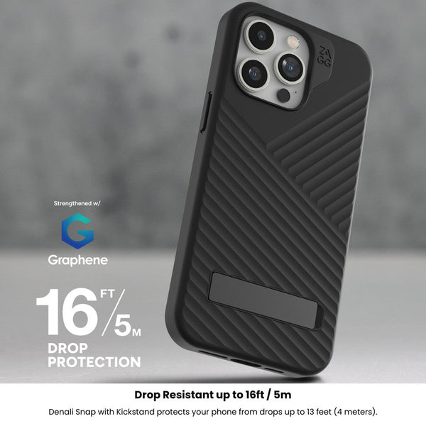 ZAGG Denali Snap Kickstand Case iPhone 15 Pro
