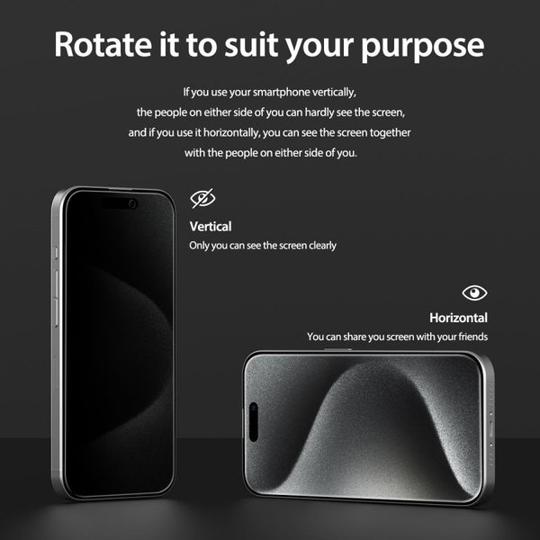 Araree Core Privacy Tempered Glass iPhone 15 Pro Max (2 Pack)