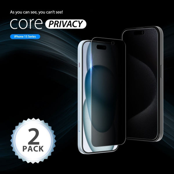Araree Core Privacy Tempered Glass iPhone 15 Pro (2 Pack)