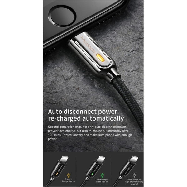 Mcdodo Lightning Cable Auto Power Off with Led 1.2m