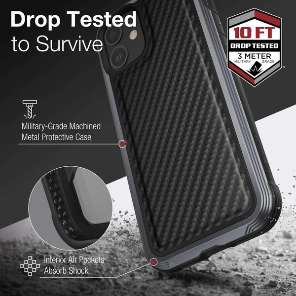 Raptic Lux Black Carbon Fiber iPhone 12/12 Pro