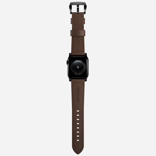 Nomad Traditional Strap Black Hardware Apple Watch 49/45/44/42mm
