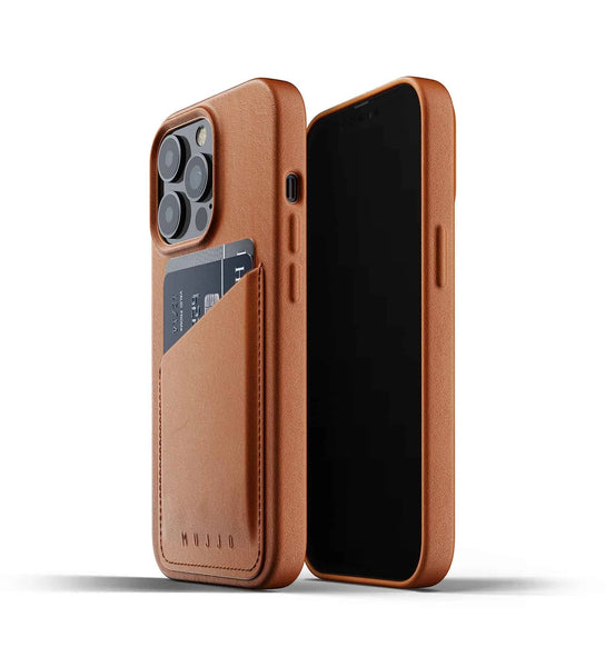 Mujjo Full Leather Wallet Case iPhone 13 Pro