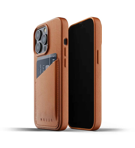 Mujjo Full Leather Wallet Case iPhone 13 Pro